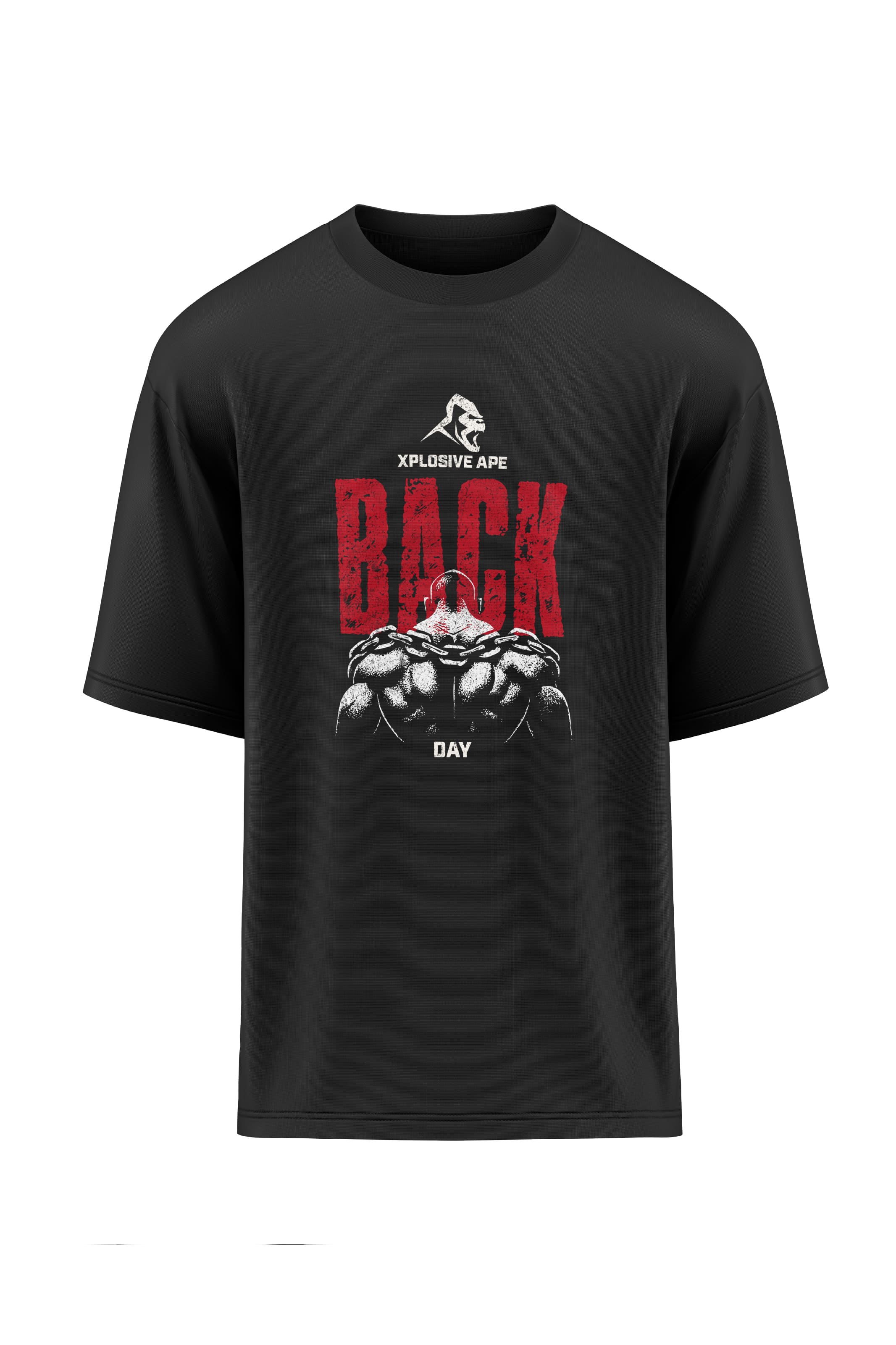 XAPE Back Day Oversized Tee - Black