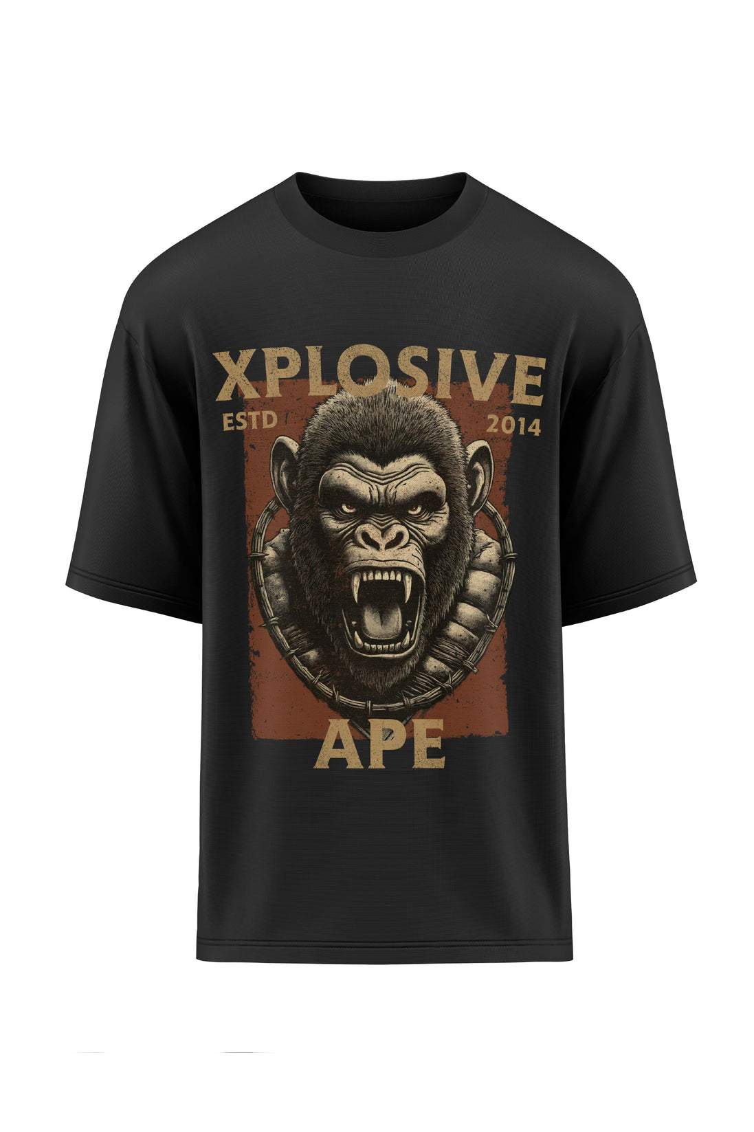 XAPE Barbed Oversized Tee - Black