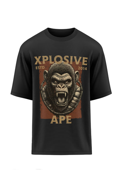 XAPE Barbed Oversized Tee - Black