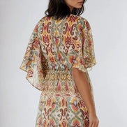 Khaki Tiered Mini Dress