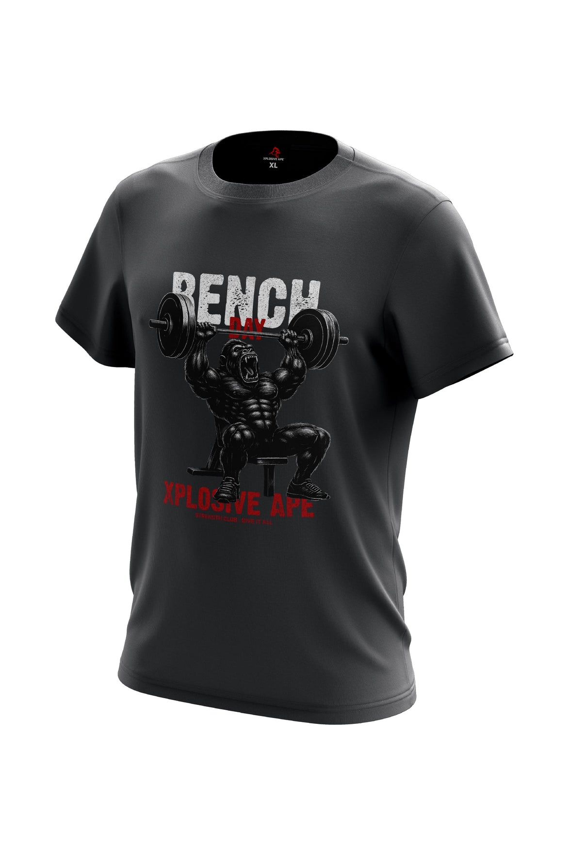 XAPE Bench Day V4 Tee - Charcoal