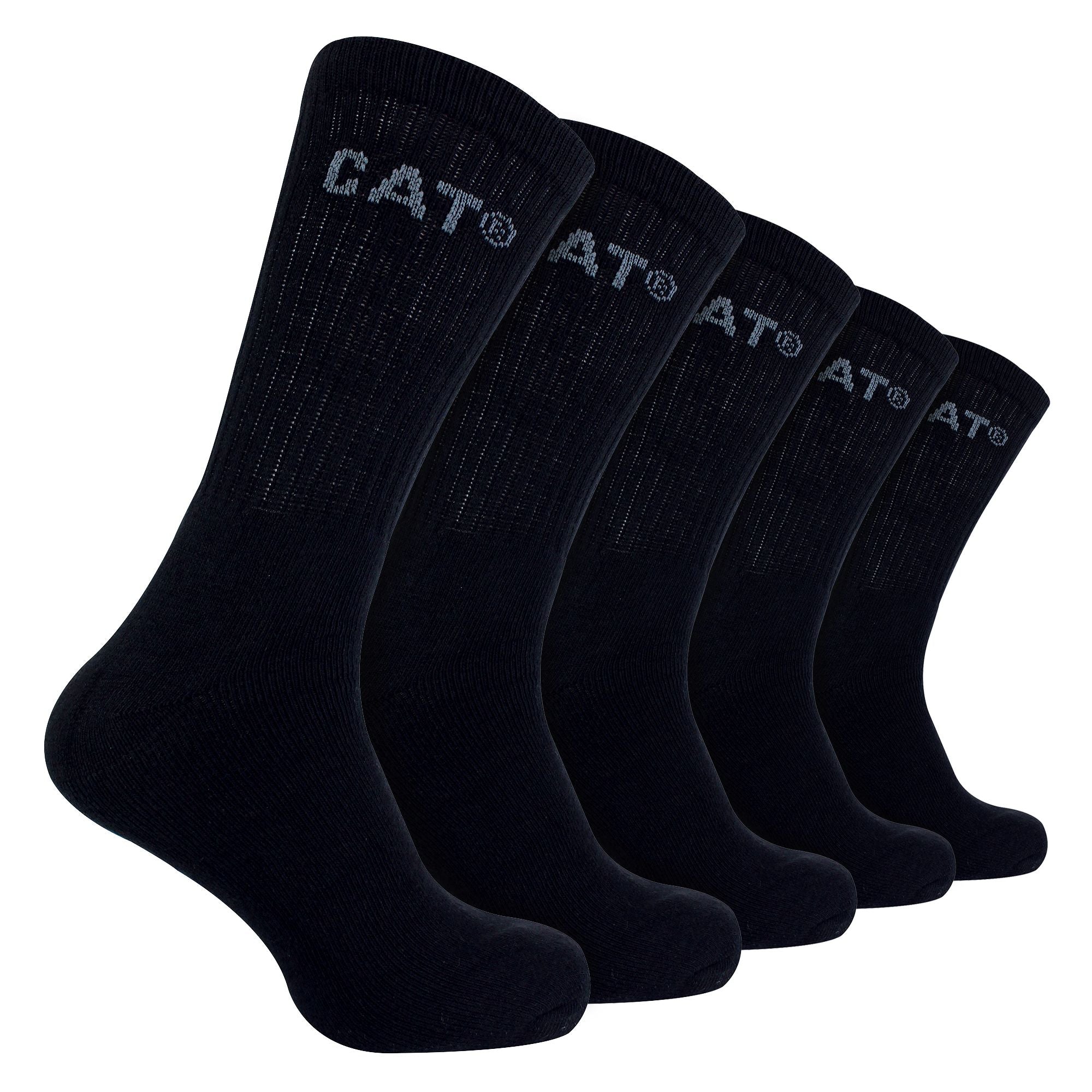 Mens 5 Pack Durable Cotton Performance Work Socks