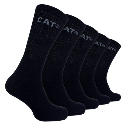 Mens 5 Pack Durable Cotton Performance Work Socks