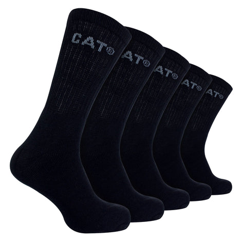 Mens 5 Pack Durable Cotton Performance Work Socks
