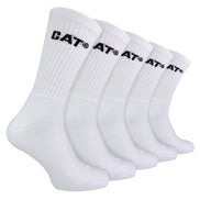 Mens 5 Pack Durable Cotton Performance Work Socks
