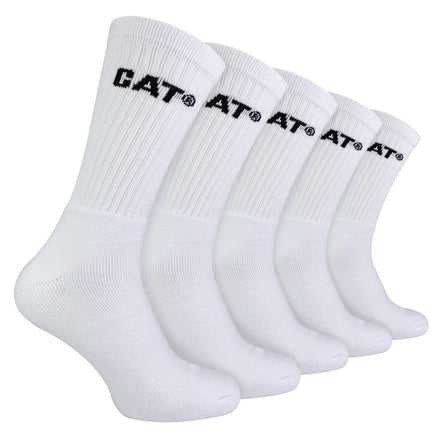 Mens 5 Pack Durable Cotton Performance Work Socks