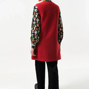 Cathel Borg Longline Waistcoat - Red