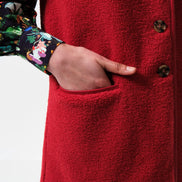 Cathel Borg Longline Waistcoat - Red