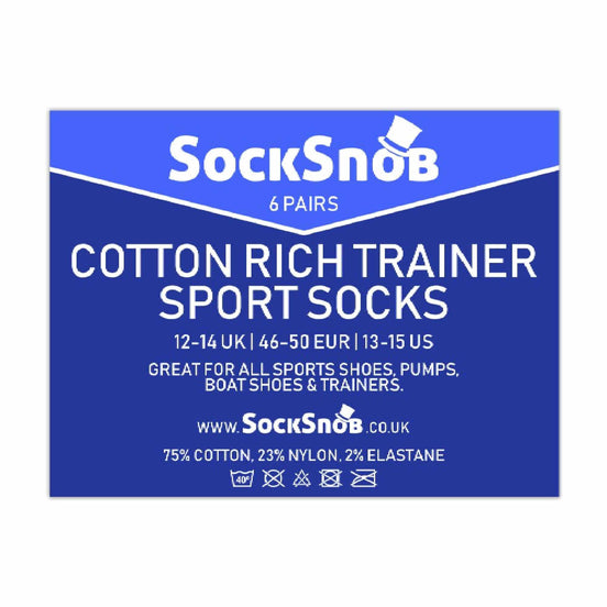 Mens Cotton Low Cut Trainer Socks (Multipack Options)