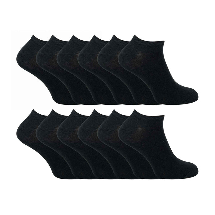 Mens Cotton Low Cut Trainer Socks (Multipack Options)
