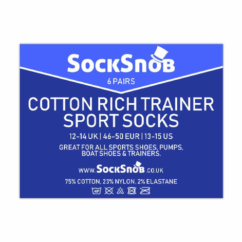 Mens Cotton Low Cut Trainer Socks (Multipack Options)