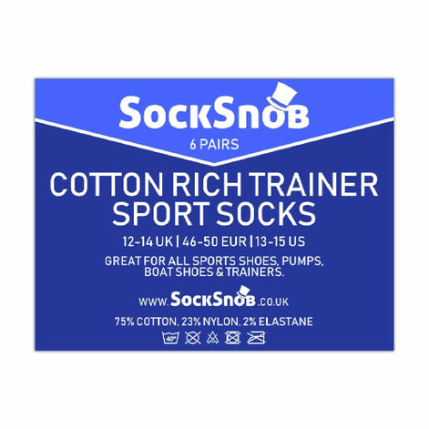 Mens Cotton Low Cut Trainer Socks (Multipack Options)