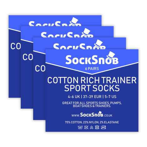 Mens Cotton Low Cut Trainer Socks (Multipack Options)