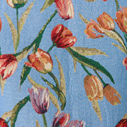 Salut Tulip Jacquard Short Jacket - Blue