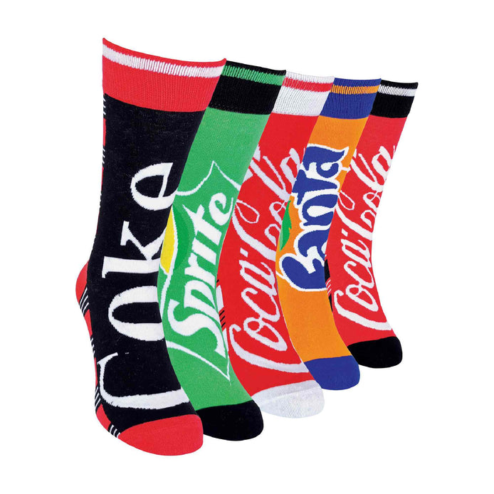 5 Pack Unisex Colourful Novelty Brand Logo Cotton Socks