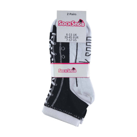 2 Pack Unisex Adult Cotton Socks That Look Like Shoes