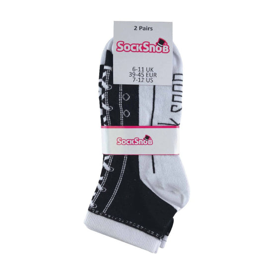 2 Pack Unisex Adult Cotton Socks That Look Like Shoes