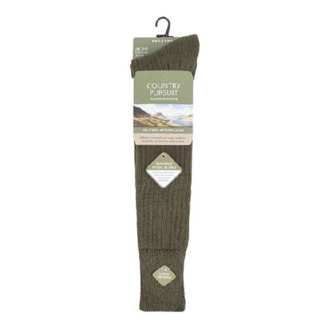 1 Pack Men's Knee High Wool Military Action Army Style Socks