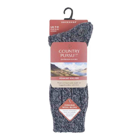 1 Pack Men's Pennine Walker Heavy Wool Hiking Socks