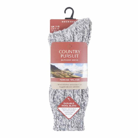 1 Pack Men's Pennine Walker Heavy Wool Hiking Socks