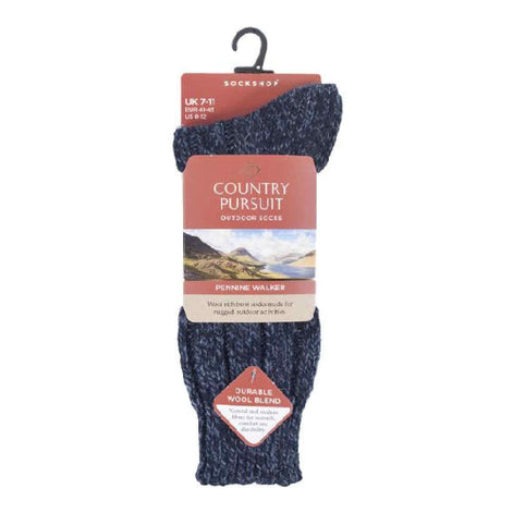 1 Pack Men's Pennine Walker Heavy Wool Hiking Socks