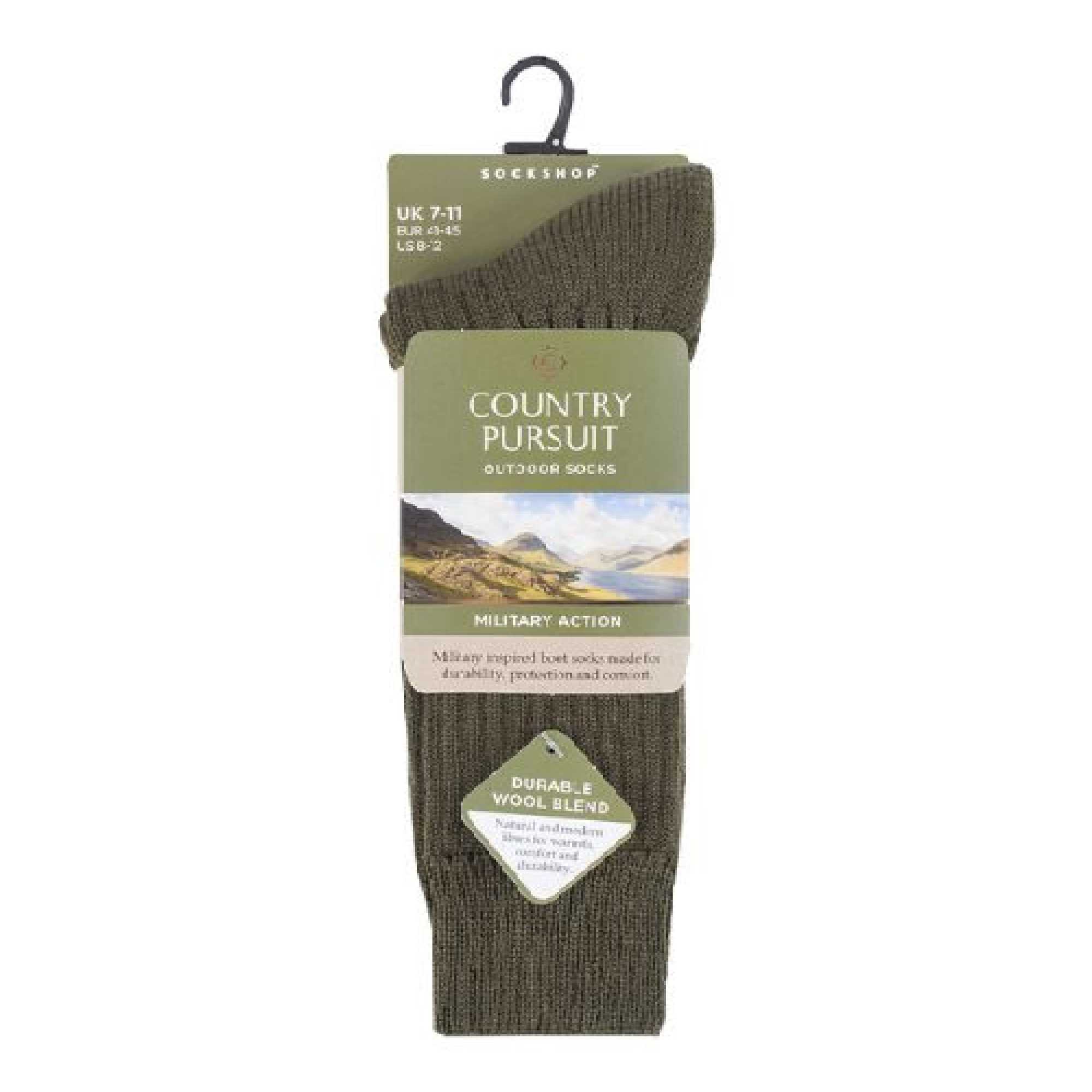 1 Pack Men's Wool Military Action Army Style Walking Socks