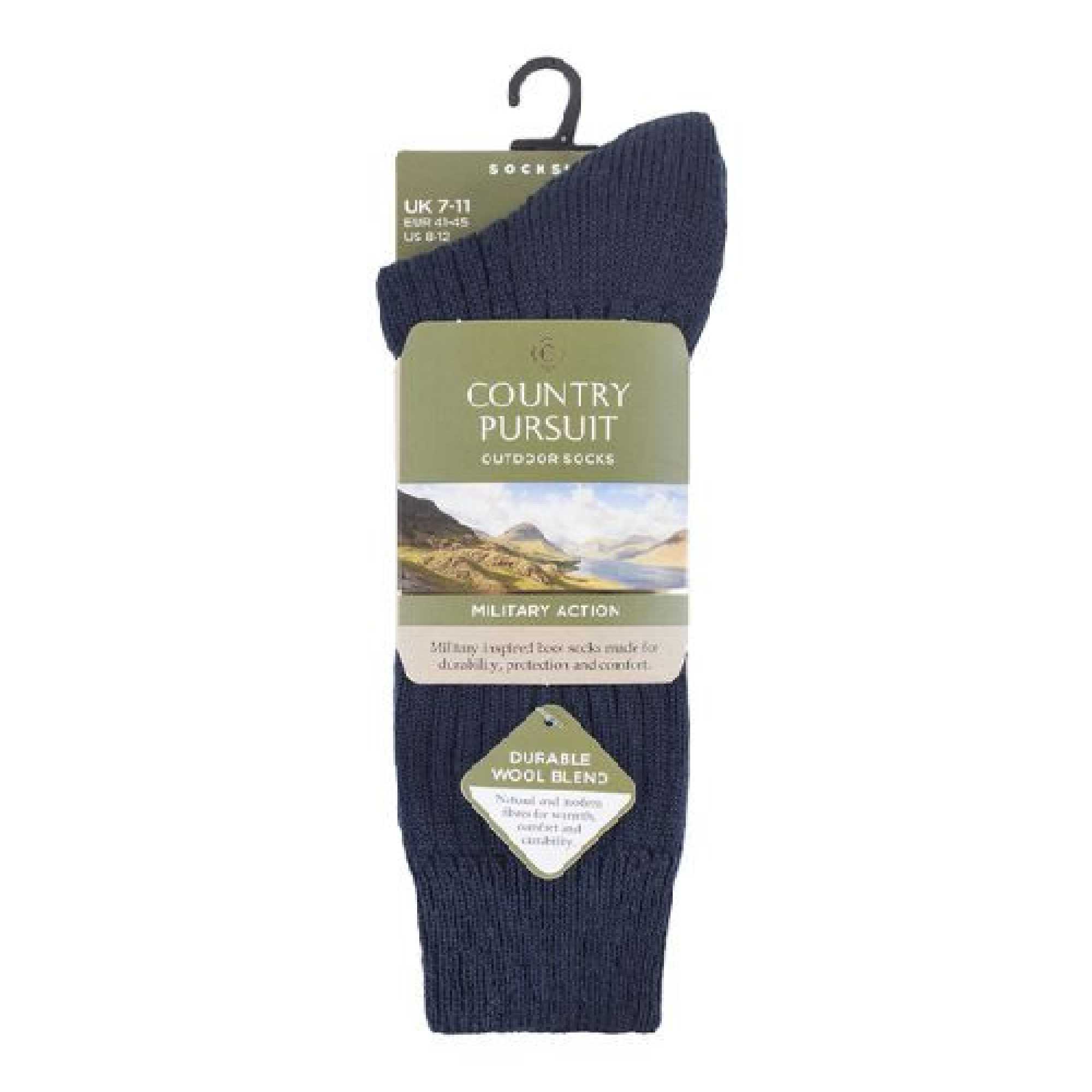 1 Pack Men's Wool Military Action Army Style Walking Socks