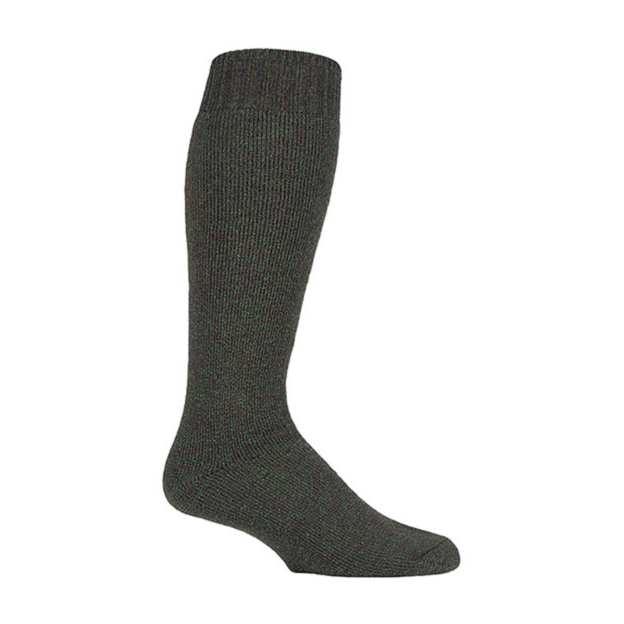 1 Pack Men's Long Green Wellington Boot Socks