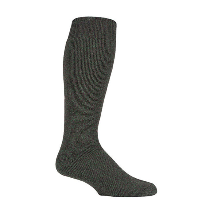 1 Pack Men's Long Green Wellington Boot Socks