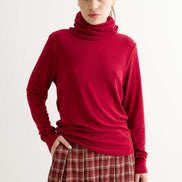 Cameron Jersey Top - Wine