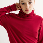 Cameron Jersey Top - Wine
