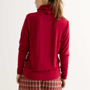 Cameron Jersey Top - Wine