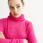 Cameron Polo Neck Jersey top - Pink