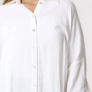 White Oversized Cotton Shirt