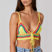 Yellow Crochet Bralette Top