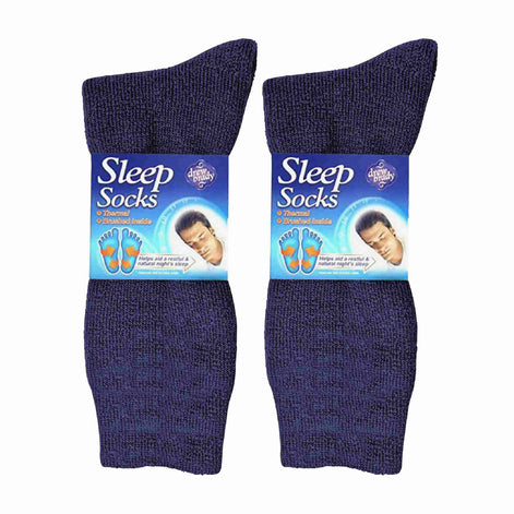2 Pack Men's Thermal Sleep Socks for Winter