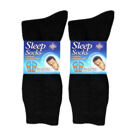 2 Pack Men's Thermal Sleep Socks for Winter