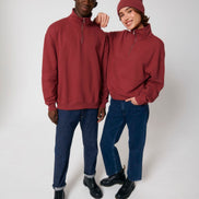 Organic Boxy Quarter Zip Sweatshirt: Unisex