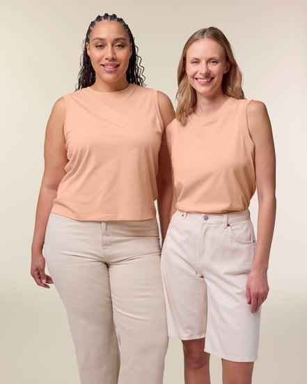 Organic High Neck Tank Top: Women's