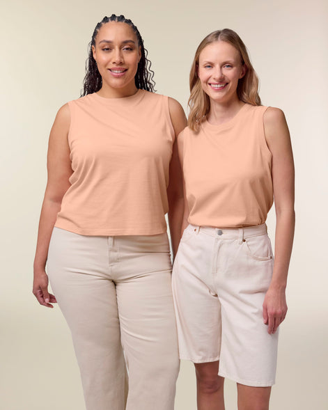 Organic High Neck Tank Top: Womens