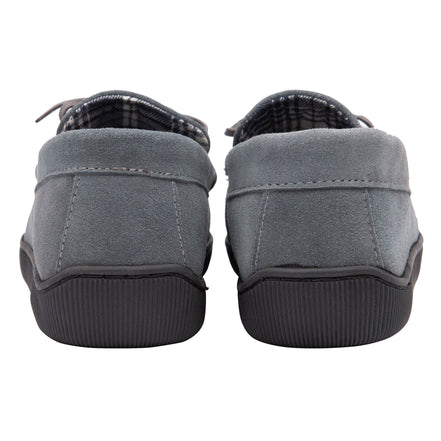 Mens Real Suede Leather Fleece Lined Slippers (6 Sizes)