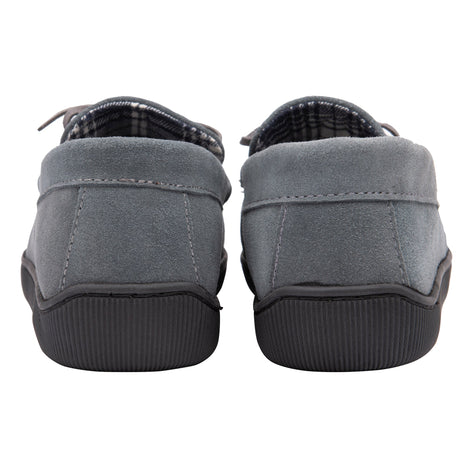 Mens Real Suede Leather Fleece Lined Slippers (6 Sizes)