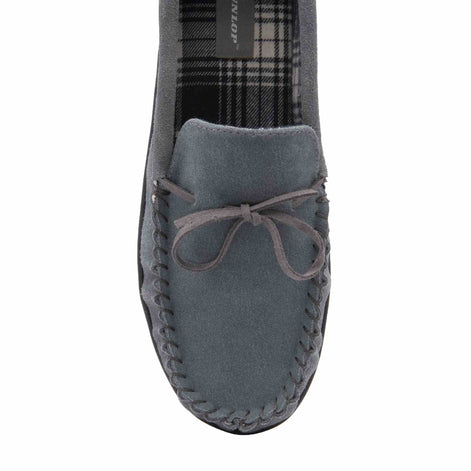 Mens Real Suede Leather Fleece Lined Slippers (6 Sizes)