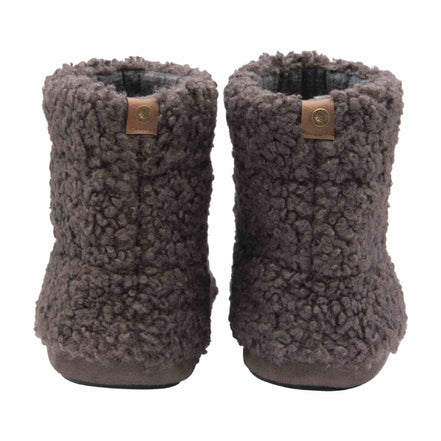 Mens Furry Sherpa Memory Foam Slipper Boots (6 Sizes)