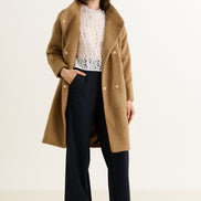Donalda Camel Cocoon Coat