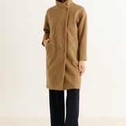 Donalda Camel Cocoon Coat