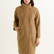 Donalda Camel Cocoon Coat