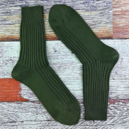 2 Pack Men's 100% Cotton Hiking Boot Socks
