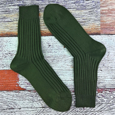 2 Pack Men's 100% Cotton Hiking Boot Socks