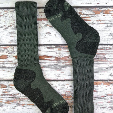 1 Pack Men's Extra Wide Knee High Merino Wool Hiking Socks